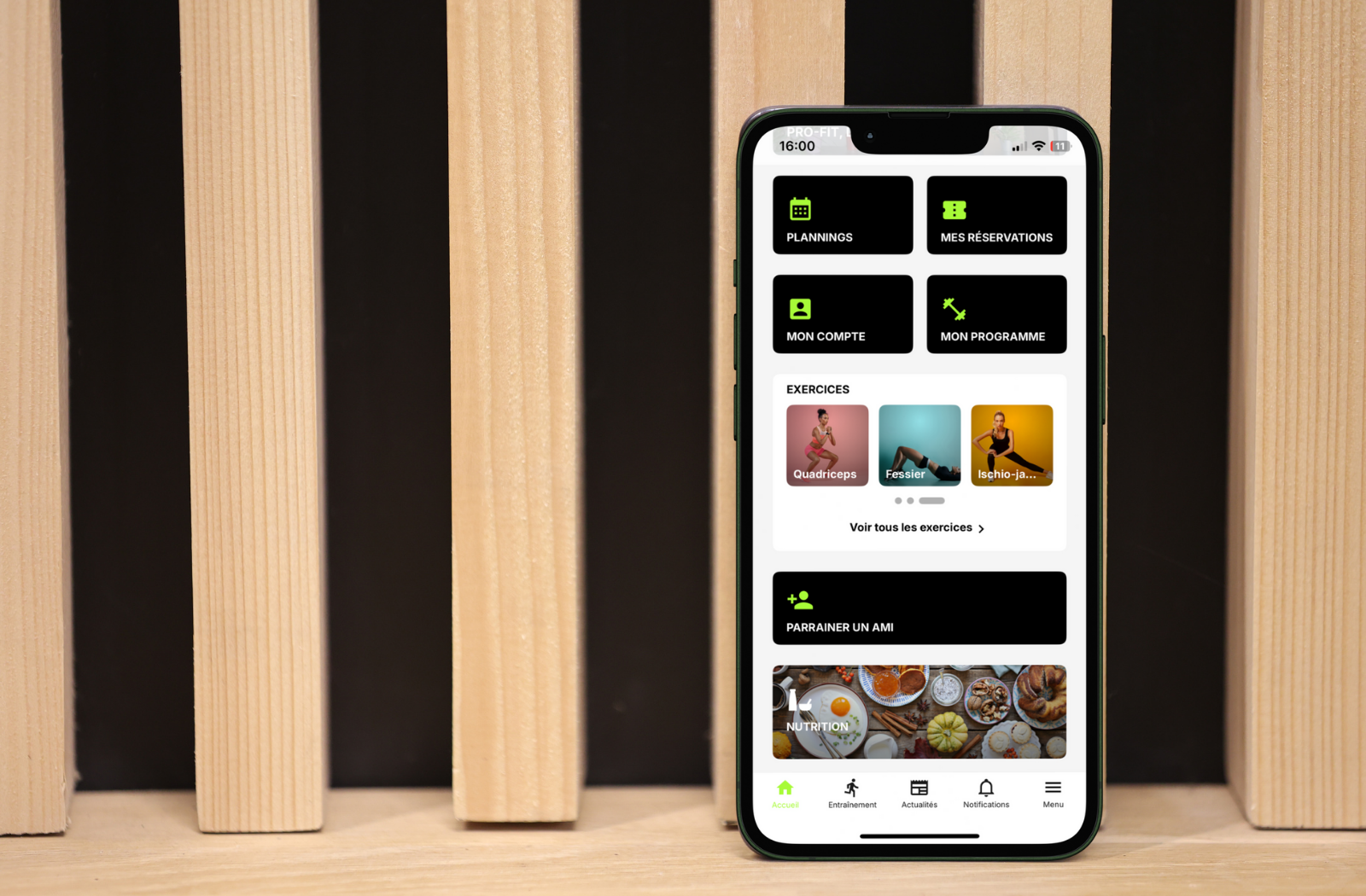 pro-fit bilan de santé club de sport, Elancourt 78, application mobile